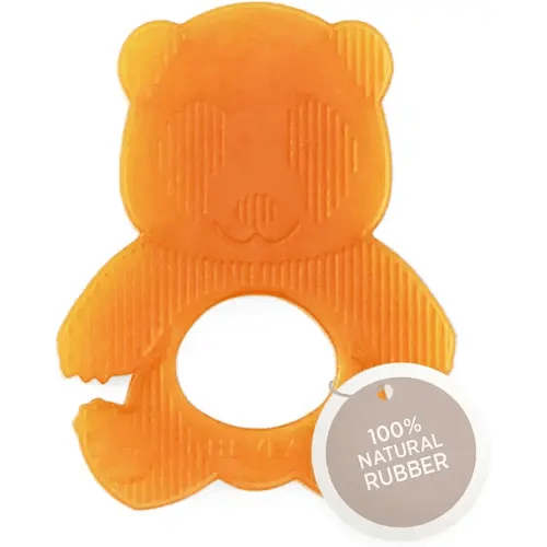 HEVEA Natural Rubber Panda Baby Teether - for Soothing Sore and Itchy Gums, Baby Teething Toy - Bpa, Silicone Free - 4+ Months, Single Pack
