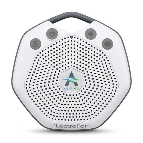 Adaptive Sound Technologies LectroFan Alpha Portable Sleep Sound Machine - Rechargeable White Noise Machine for Crib, Stroller, Car Seat & More - 7 Non-Looping Sounds - for Travel, Bedroom, Nursery