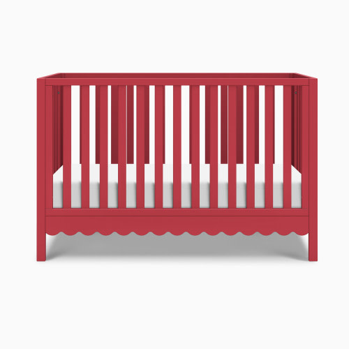 daVinci Sammy Scallop 4-in-1  Convertible Crib - Strawberry Red