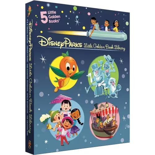 Disney Parks Little Golden Book Library (Disney Classic): It's a Small World, The Haunted Mansion, Jungle Cruise, The Orange Bird, Space Mountain