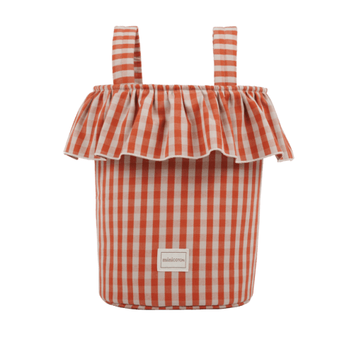 Basket Vichy - Rose + Red - Minicoton