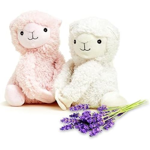 warmies Hugs Llama Microwavable, Hot or Cold for Cool Relaxation and Warm Relief, Lavender Scented Cozy Plush Animal