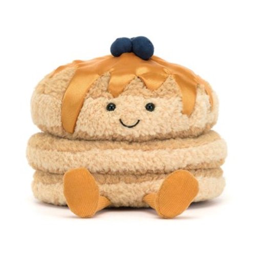 Jellycat Amuseables Fran Pancakes Plush Toy Stuffed Animal - Brown, 5.91in