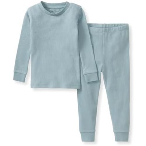 Burt's Bees Baby Unisex Baby Honeysoft Pajamas, Tee and Pant 2-piece Pj Set, Soft Organic Cotton & Lyocell Blend