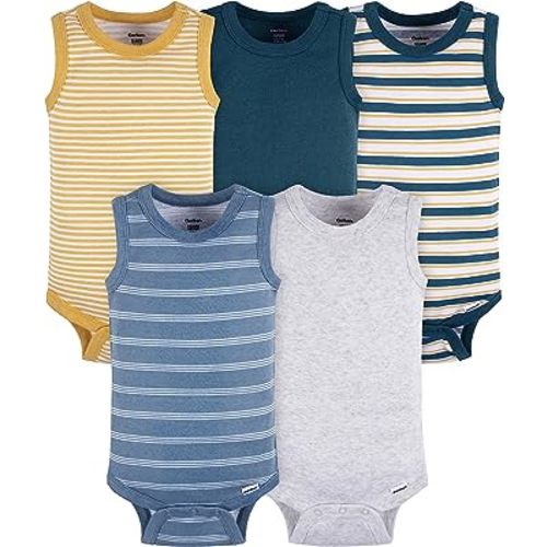 Gerber Baby Boys Multi-Pack Sleeveless Onesies Bodysuit