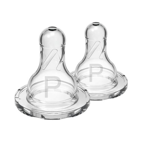 Dr. Brown's Preemie Flow Narrow Baby Bottle Silicone Nipple - Slowest Flow - 2pk - 0m+