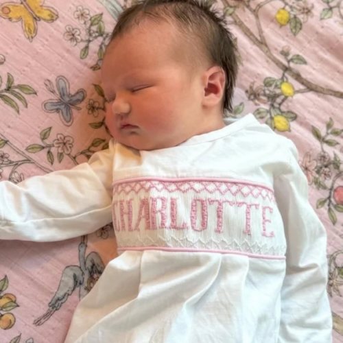 Pink Baby Snuggles - Custom Smocked Pima Gown and Hat