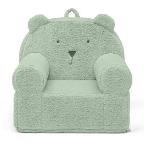 babyGap by Delta Children Faux Shearling Bear Chair - Greenguard Gold Certified - Sage
