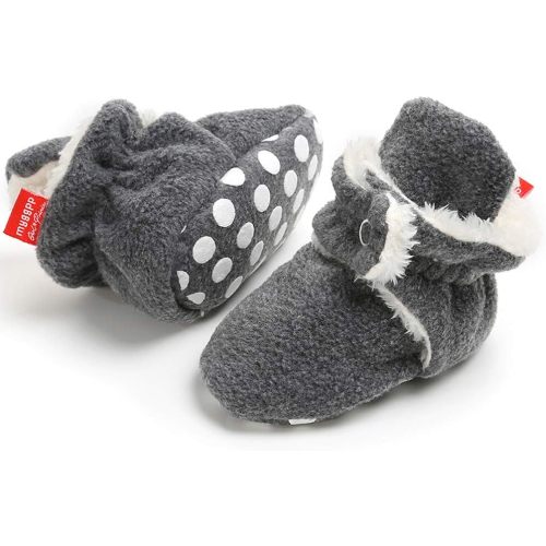 Meckior Newborn Infant Baby Girls Boys Warm Fleece Winter Booties First Walkers Slippers Shoes