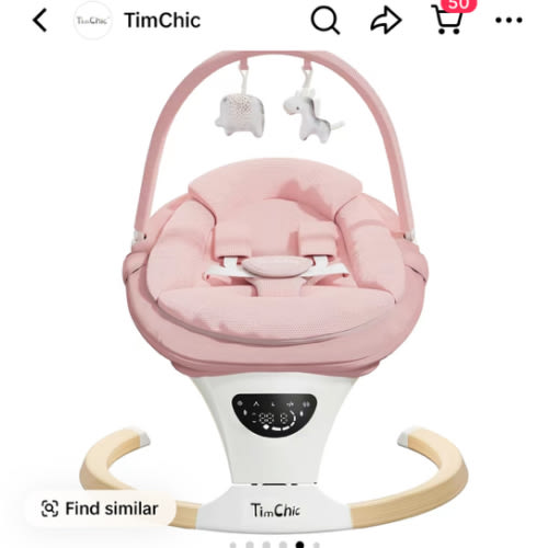 Baby Swing for Infants to Toddler| Portable Infant Swing , Rocker for Newborn with 5 Speeds, 5-Point Harness for Baby Boy Girl Swing with Music - TikTok Shop