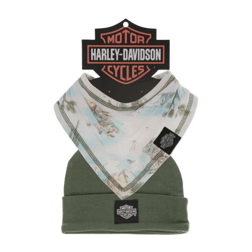 Infant Boys Bib & Beanie Set