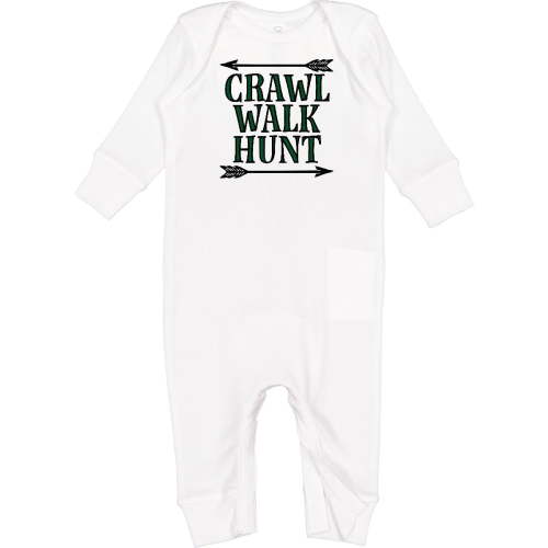 Inktastic Bow Hunting Crawl Walk Hunt Baby Romper Coveralls