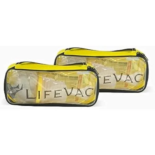 LifeVac Travel Kit Pack of 2 - Choking Rescue Device, Portable Suction Rescue Device First Aid Kit for Kids and Adults, Portable Airway Suction Device for Children and Adults
