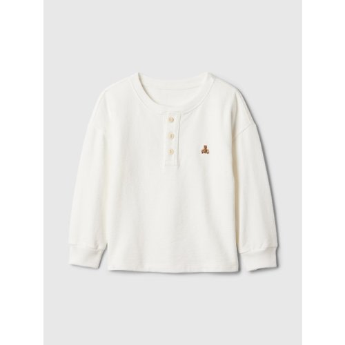 babyGap Henley Shirt in new off white, size: 12-18 M