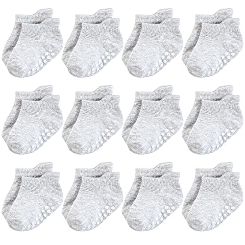 Hudson Baby Unisex Baby Non-Skid No-Show Socks