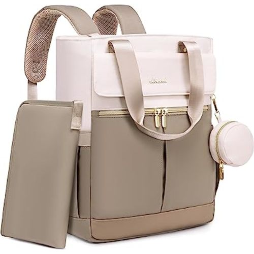 LOVEVOOK Diaper Bag Backpack,Diaper Bag Tote with Insulated Pockets,Baby Bag for Girl Boy with Changing Pad,Large Baby Diaper Bag with Pacifier Case,15.6 Inch Anti-Theft Laptop Backpack for Women