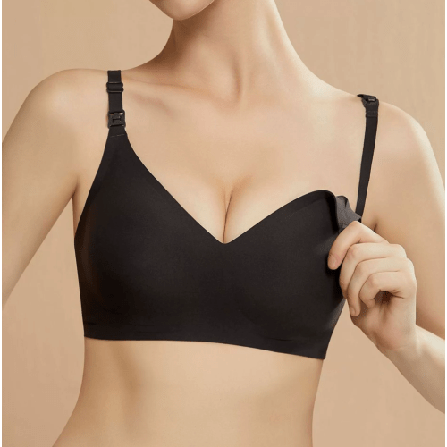 Ella - Original Second Skin Nursing Bra (Noir) – Sweat & Milk