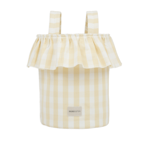 Basket Vichy - Butter + White - Minicoton
