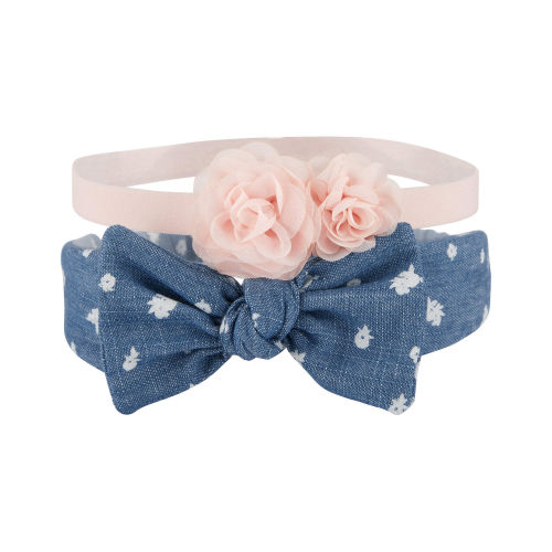 Baby 2-Pack Floral & Bow Detail Headwraps