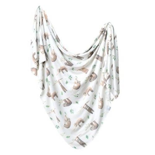 Copper Pearl Knit Swaddle Blanket - Lennon