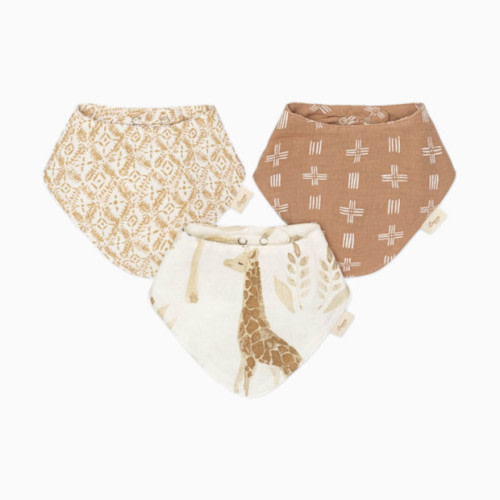 Cotton 4 Layer Muslin Bib Set (3 Pack) - Kendi