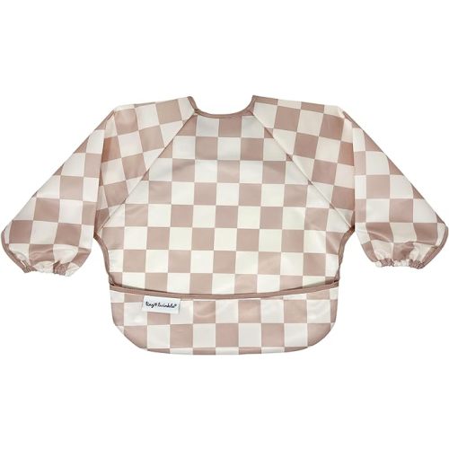Tiny Twinkle Mess Proof Baby Bib, Full Sleeve Bib Outfit, Waterproof Bib for Toddlers, Machine Washable, Tug Proof Closure