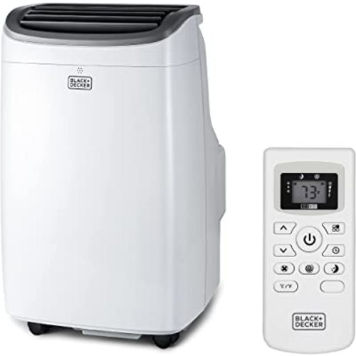 BLACK+DECKER 8,000 BTU Portable Air Conditioner up to 350 Sq.Ft.with Remote Control, White