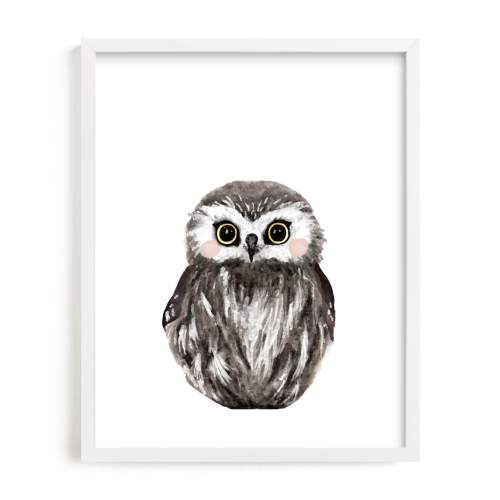 Baby Animal Owl Children's Art Prints by Cass Loh | Minted