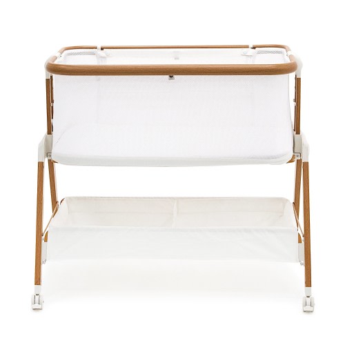 Babyrest Alfie2 Bedside Bassinet Walnut/White
