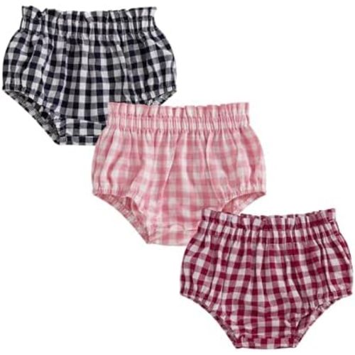Newborn Infant Baby Girl Boy Plaid Shorts Gingham Diaper Cover Bloomers Panties Underwear Summer Outfits