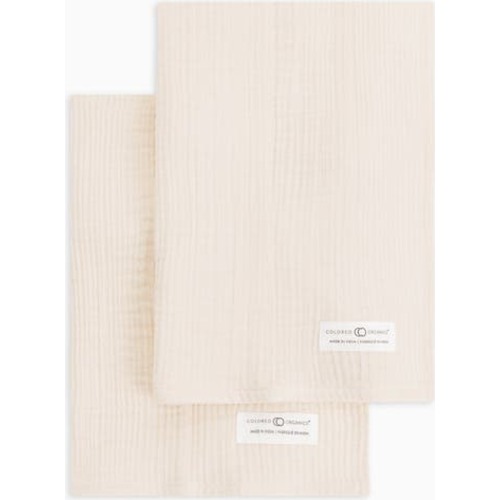 Organic 2-Pack Muslin Burp Cloths - Natural