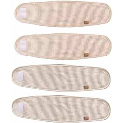 4 PCS Adjustable Baby Belly Band Velcro Design Cotton Baby Umbilical Cord (Random Color)