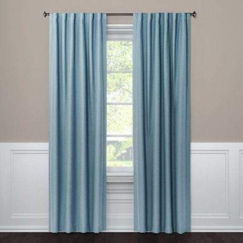 50"x108" Blackout Aruba Window Curtain Panel - Blue