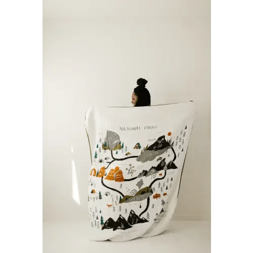 Large National Parks Throw Blanket