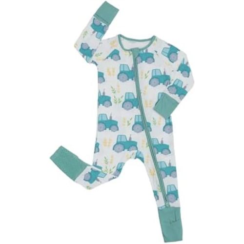 Bamboo Viscose Baby Pajamas Footless Romper - Infant Boys Girls One Piece Jumpsuits Clothes 0/3/6/12/18/24 Months