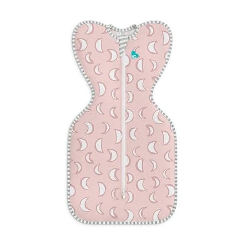 Love to Dream Swaddle UP, Sleep Sack 0-3 Months, Self-Soothing, Improves Sleep, Snug Fit Helps Calm Startle Reflex, Baby Essentials Must Haves Newborn, 1.0 TOG, 8-13 lbs, Eclipse Pink