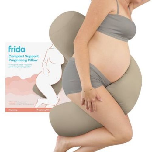Frida Mom Compact Support 4-in-1 Pregnancy Pillow - Taupe