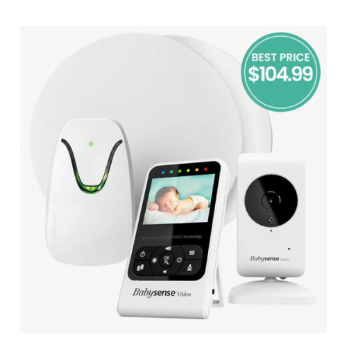 Babysense 7 & V24R Bundle: Compact Baby Monitor with Camera & Movement Breathing Monitor