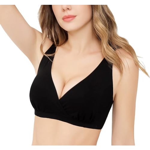 Nursing Bra for Breastfeeding,Maternity Bra Natural Shape,Nursing Sleep Bralette