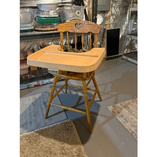 Vintage Oak Highchair