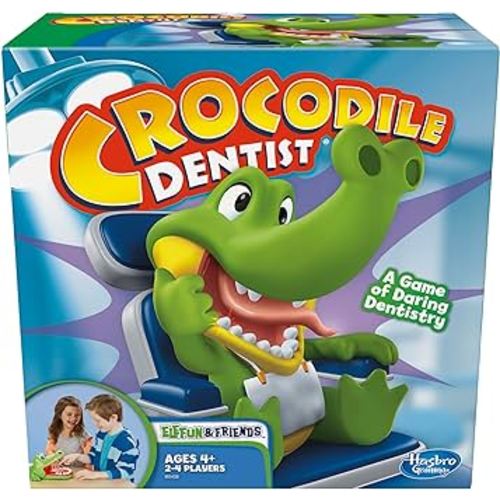 Hasbro Gaming Crocodile Dentist Kids Board Game, Ages 4 And Up (Amazon Exclusive)