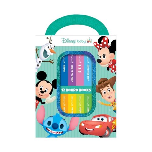 Disney Baby - My First Library 12 Board Book Block Set - by Phoenix