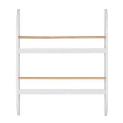 Danya B. 23.62" X 19.7" Steiner Contemporary 2-tier Kids' Display Wall Mounted Bookshelf Beech White - Nursery Floating Shelf