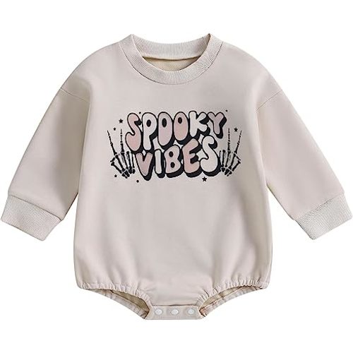 FIOMVA My First Christmas Baby Girl Boy Outfit Newborn Fall Winter Onesie Bubble Romper Oversized Sweatshirt Clothes