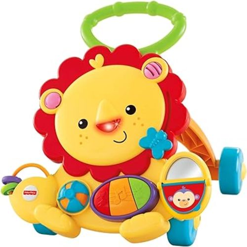 Amazon.com: Fisher-Price Musical Lion Walker, baby push toy with music and activities for infants and toddlers : Everything Else