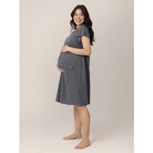 Universal Labor & Delivery Gown | Black - Kindred Bravely