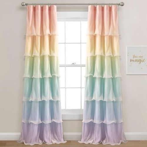 Lush Décor Rainbow Ombre Nerina Window Panels Rainbow Pair 36x84