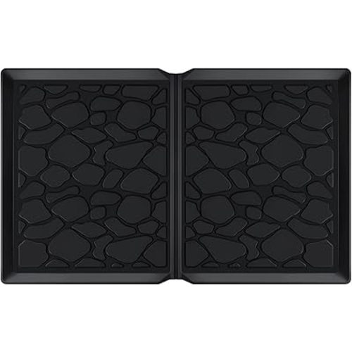 All Weather Mat for Wonderfold Wagon, Foldable Accessories Made of Silicone, Protects The Wagon from Sand, Dust and Water, Easy to Clean for Wonderfold (W4models) 33.8 * 20.6 * 0.78in（Black）