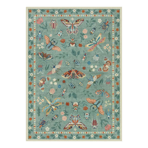 Vionnet Insect Area Rug - 6x9 - Light Green
