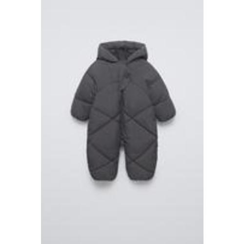 QUILTED NYLON ROMPER - Anthracite grey | ZARA United States